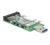 DeLOCK Convertisseur USB 3.0 Type-A mâle > mSATA full size
