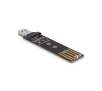 DeLOCK Convertisseur USB 3.2 Gen 2 vers M.2 NVMe PCIe/SATA SSD, Compatible 2230/2242/2260/2280, Chipset Realtek RTL9210B, Windows/macOS/Linux