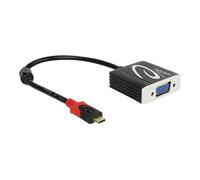 Delock - Convertisseur vidéo - DisplayPort - VGA - noir - Pour la vente au détail