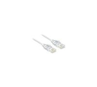 Delock - Cordon de raccordement - RJ-45 (M) pour RJ-45 (M) - 1 m - UTP - CAT 6 - sans halogène - blanc