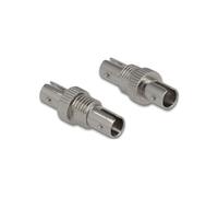 DeLOCK Coupleur Fibre Optique ST/ST Simplex Monomode Métal - Virole Céramique, Dimensions 10x38x7mm - Réf. 86835