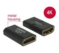 Delock - Coupleur HDMI - HDMI femelle pour HDMI femelle - noir - support 4K