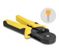 Delock - Crimpwerkzeug - for crimping wire end ferrules self-adjusting - square - Schwarz, Gelb (90558)