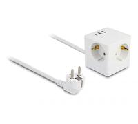 Delock Cube de Prise avec rallonge 3 Voies