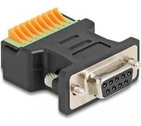 DELOCK D-Sub 9 Bu > adaptateur de bloc terminal avec bouton-poussoir