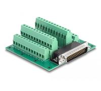 DeLOCK D-Sub HD 44 Broches mâle à bornier pour Rail DIN Marque