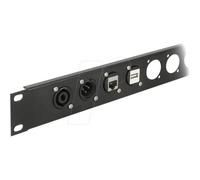 Delock D-Type Module - Modulares Faceplate-Snap-In - an Schalttafel montierbar - DB-9 - Schwarz (86705)