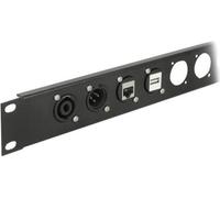 DeLOCK D-Type Module RJ11 Cat.3 jack to jack - Snap-In modulaire à face avant - montable sur panneau - RJ-11 - noir
