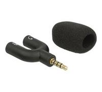 Delock Delock Condenser Microphone Uni-Directional for Smartphone / Tablet 3.5 mm 4 Pin Stereo Jack 90° Angleable - Microphone - noir Noir G