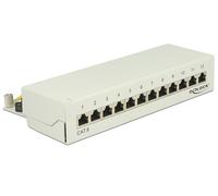 Delock Desktop Patchpanel 12 Port Cat.6 grau (87292)