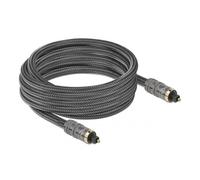 Delock - Digitales Audio-Kabel (optisch) - TOSLINK männlich bis TOSLINK männlich - 5,0m - Anthrazit (86986)