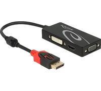 DELOCK Displayport Adapter DP -> D-Sub15/HDMI/DVI 4K schwarz