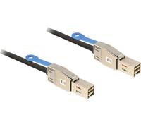 Delock disque dur Câble de raccordement [1x Mini SAS mâle (SFF-8644) - 1x Mini SAS mâle (SFF-8644)] 1.00 m noir