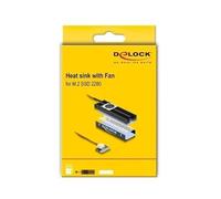 DELOCK Dissipateur thermique avec ventilateur pour M.2 SSD 2280 noir