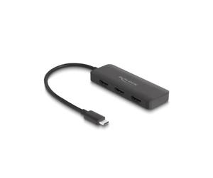 DeLOCK Diviseur USB Type-C vers 3x HDMI 4K 60Hz MST - DisplayPort 1.4 - HDCP 1.4/2.2 - Compatible Windows 10/11 - Réf. 88040