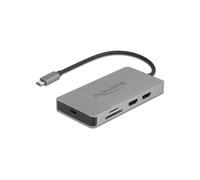 DeLOCK Dock USB Type-C 4K Dual HDMI MST - USB 3.2 Gen 1, Lecteur SD/MicroSD, Gigabit LAN, Power Delivery 3.0 (85W), Compatible Windows/macOS/Linux