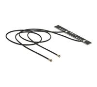 DELOCK Double antenne Wi-FI 2 x MHF IV/HSC MXHP32 Compatible avec connecteur 802.11 AC/a/h/b/g/n 5 dBi 250 mm PCB Interne Montage adhésif
