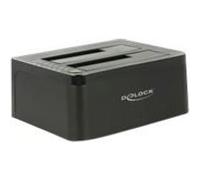 DeLock Station d'accueil double SATA HDD – USB 3.0 – Fonction clonage – 2,5" / 3,5" – SATA 6Gb/s