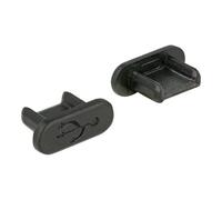 Delock Dust Cover for USB 2.0 Micro-B Female - Housse de protection - noir (pack de 10 pièces) Noir