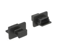 Delock Dust Cover for USB 2.0 Type Mini-B Female - Housse de protection - noir (pack de 10) Noir