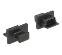 Delock Dust Cover for USB 2.0 Type Mini-B Female - Housse de protection - noir (pack de 10) Noir