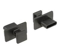 Delock Dust Cover for USB Type-C Female - Housse de protection - noir (pack de 10) Noir