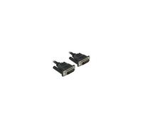 DeLOCK Câble DVI-D Mâle/Mâle 0.5m - Liaison Vidéo Numérique Haute Qualité - Connecteurs DVI 24+1 - Noir - Référence 84369