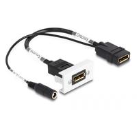 DELOCK Easy 45 DP 4K 60Hz Modul DC Einspeisung 2,1 x 5,5mm