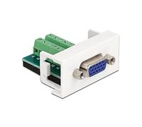 Delock Easy 45 Module VGA Femelle vers 16 Broches Bloc Terminal 22,5 x 45 mm