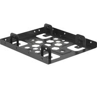 DELOCK Einbaurahmen 2x 2.5" zu 3.5" Aluminium schwarz