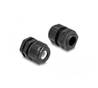 DeLOCK EX-Kabelverschraubung M16 Noir 2 pièce