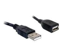 DeLock Câble USB 2.0 82457 – USB-A mâle vers USB-A femelle, 0,15 m, noir
