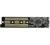 DeLOCK External Enclosure for M.2 NVME PCIe SSD with USB Type-C female transparent - Speichergehäuse - M.2 NVMe Card - 10GBps - USB-C - durchsichtig (42620)