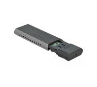 Delock External USB Type-C Combo Enclosure for M.2 NVMe PCIe or SATA SSD - Boîtier de stockage - M.2 - carte M.2 NVMe / SATA 10Gb/s - USB 3.2 (Gen 2)