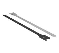 Delock - Fermeture adhésive - 30 cm - noir (pack de 10)