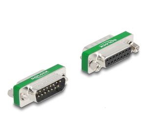 DeLOCK Filtre de suppression d'interférence RF/EMI D-Sub, 15 broches males à femelles avec capacité de filtre passe-bas