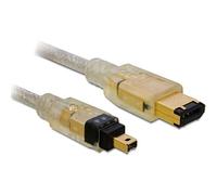DeLOCK FireWire A/A, 2.0m 2 m 6-p 4-p Gris
