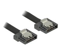 Delock FLEXI - Câble SATA - Serial ATA 150/300/600 - SATA (F) pour SATA (F) - 10 cm - verrouillé - noir