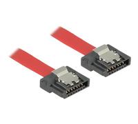 Delock FLEXI - Câble SATA - Serial ATA 150/300/600 - SATA (F) pour SATA (F) - 30 cm - verrouillé - rouge