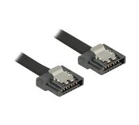 Delock FLEXI - Câble SATA - Serial ATA 150/300/600 - SATA (M) pour SATA (M) - 30 cm - verrouillé - noir