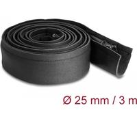 Delock Gaine de câble avec fermeture à glissière 3 m x 100 mm Noir (300 cm), Gaine + protection pour câbles, Noir