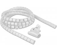Gaine de protection de câble - DELOCK - 18840 - Blanc - Polyéthylène - 2,5 m