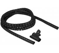 Delock Gaine spirale Polyéthylène noir (Ø x L) 15 mm x 2.5 m 1 pc(s) 18835