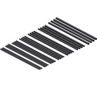DELOCK Gaine thermorétractable assortiment 100 mm 28 pièces noir