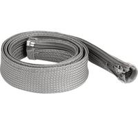 DELOCK Gaine tressée avec fermeture éclair 1 m x 30 mm gris