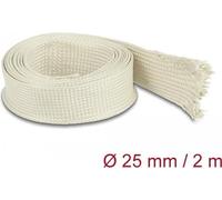 Delock Gaine tressée en fibres Nomex 2 m x 25 (200 cm), Gaine + protection pour câbles, Blanc