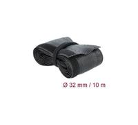 Delock Geflechtschlauch mit Klettverschluss 10 m x 32 mm schwarz (19059)