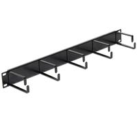 DELOCK Gestionnaire de câbles 19" 1U noir
