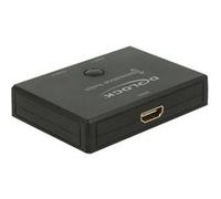 Delock HDMI 2 - 1 Switch bidirectional 4K 60 Hz - Commutateur vidéo/audio - 2 x HDMI - de bureau Noir G