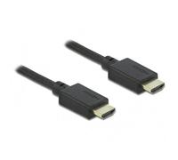 DeLOCK Câble HDMI High Speed 48 Gbps 8K 60Hz 2.5m, Connecteurs Type A Mâle, Compatible Dynamic HDR Dolby Vision eARC, AWG 30